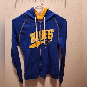 St. Louis Blues Women's Zip-Up Hooded Shirt